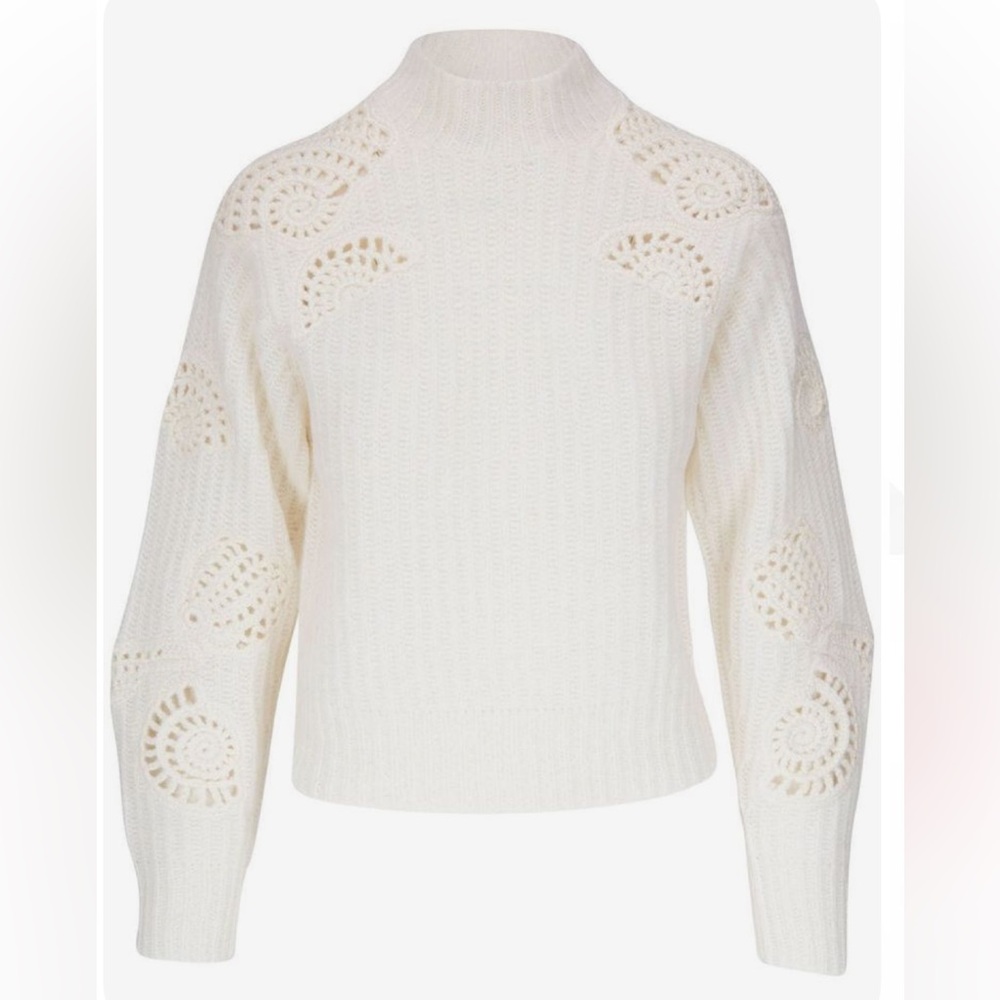 Vince. Seashell Knit Wool Sweater size Small